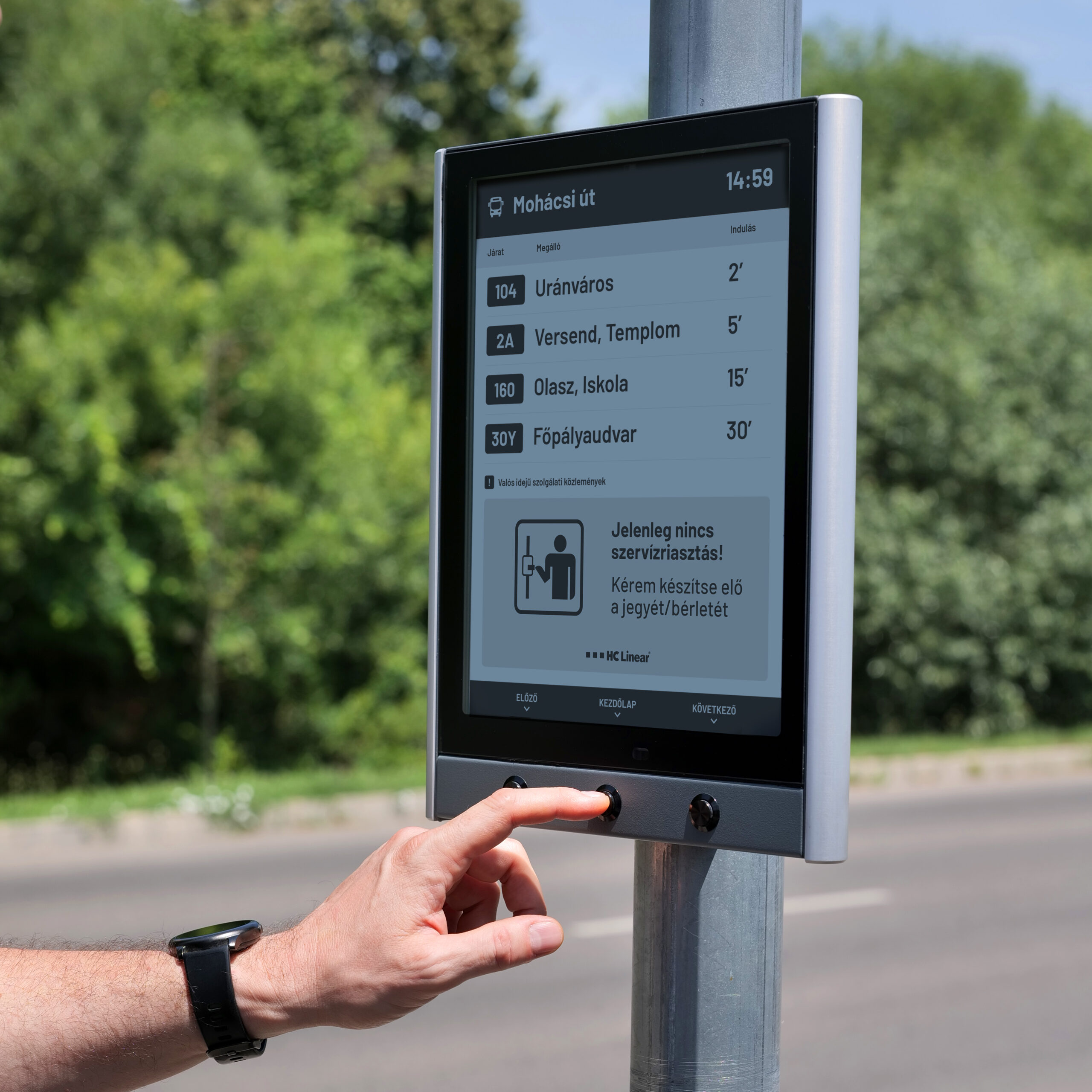 Robusztus kültéri SmartPage hardver